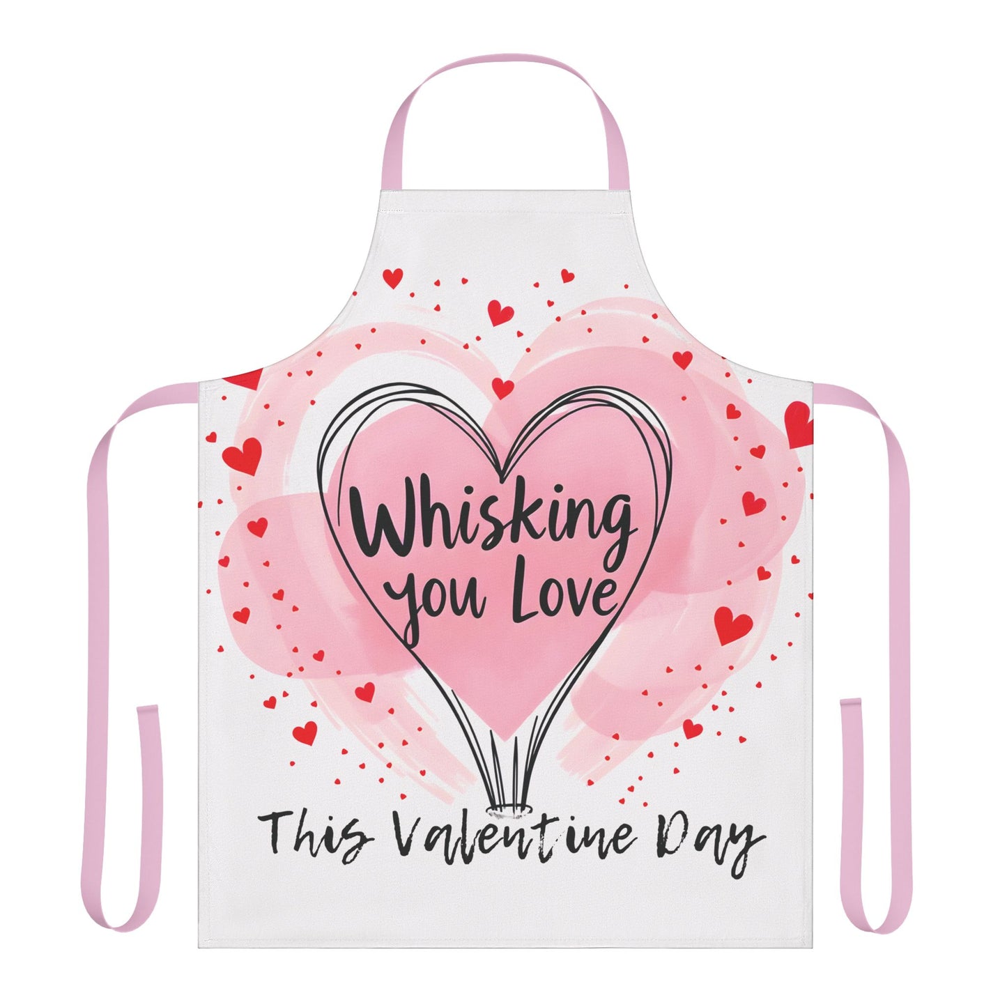 Valentine's Day Apron - Whisking You Love with 5-Color Strap Choices