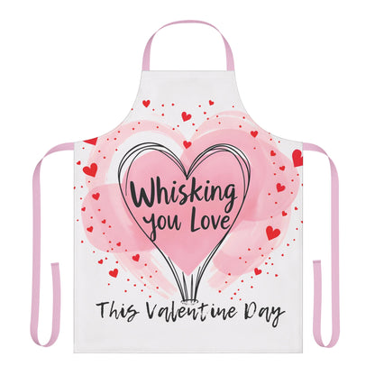 Valentine's Day Apron - Whisking You Love with 5-Color Strap Choices