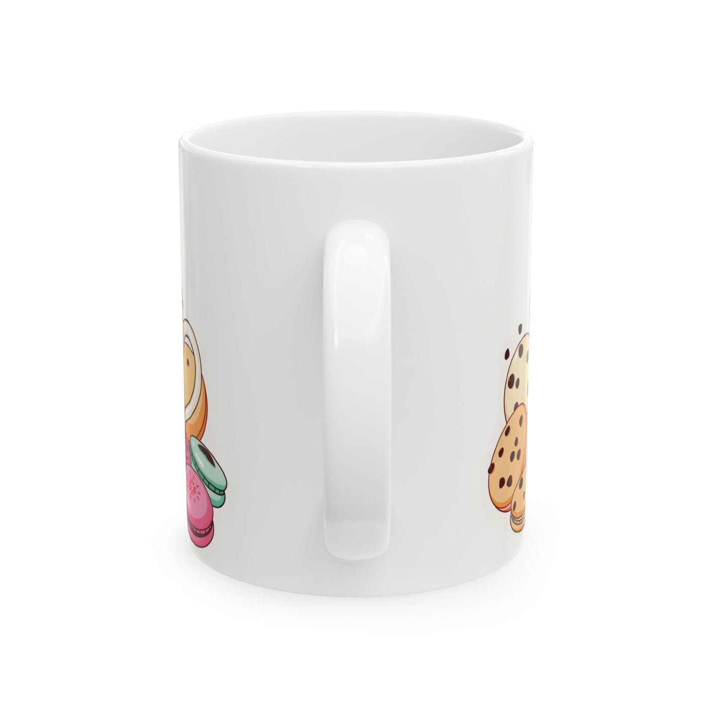 Coffee First, Cookies Later Mug | Double-Sided Print | 11 oz & 15 oz | 2424 DPI Ceramic Design