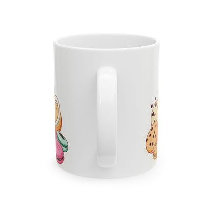 Coffee First, Cookies Later Mug | Double-Sided Print | 11 oz & 15 oz | 2424 DPI Ceramic Design