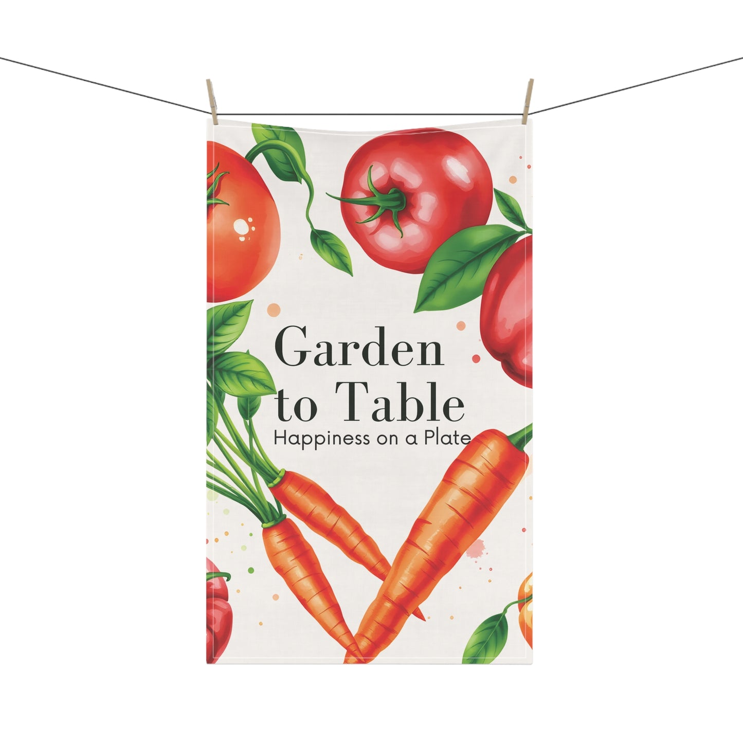 Garden to Table Tea Towels - Fresh Produce Kitchen Decor