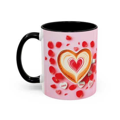 Romantic Accent Coffee Mug - Perfect Gift for Valentine's Day - 8 Color Options