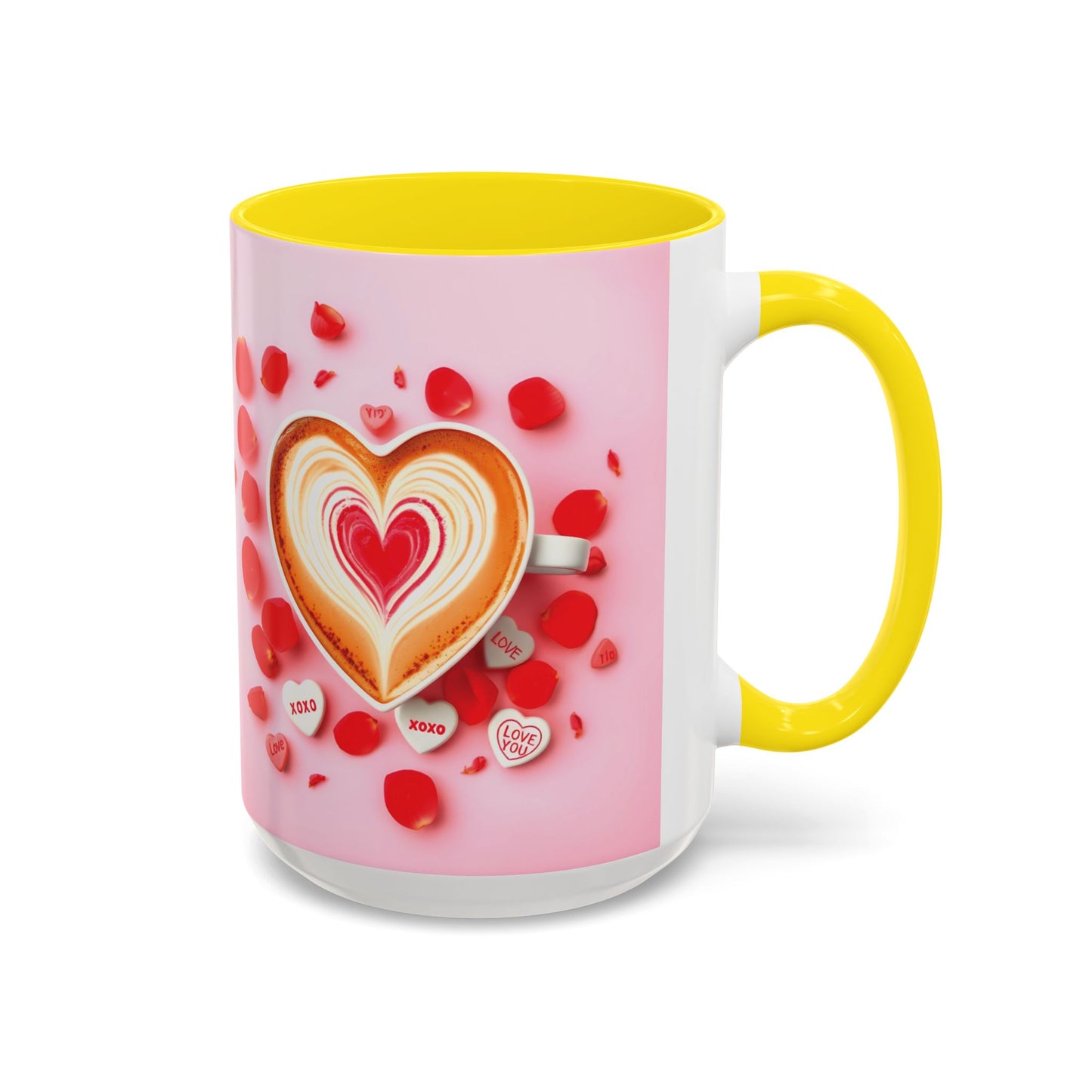 Romantic Accent Coffee Mug - Perfect Gift for Valentine's Day - 8 Color Options