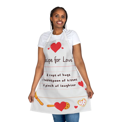 Recipe for Love Apron with 5-Color Straps - Cute Cooking Gift for Couples – Celebrate Valentine’s Day in Style