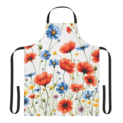 Vibrant Wildflower Meadow Apron with Choice of 5 Straps