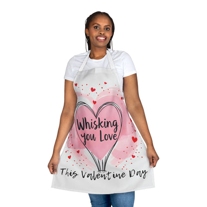 Valentine's Day Apron - Whisking You Love with 5-Color Strap Choices