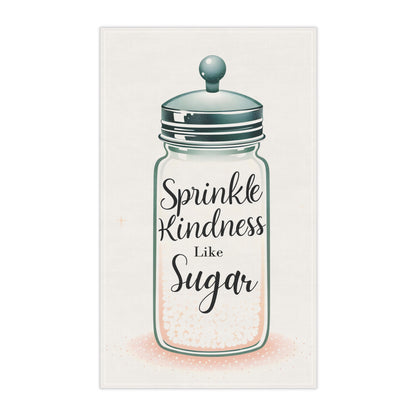 Sprinkle Kindness Tea Towels - Charming Cotton & Poly Kitchen Decor - Whimsical Design