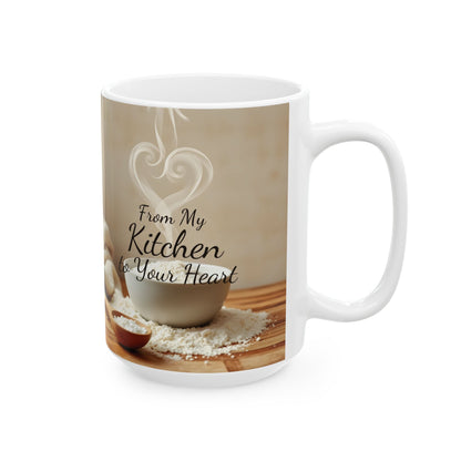 From My Kitchen to Your Heart Mug | Double-Sided Print | 11 oz & 15 oz Premium Ceramic