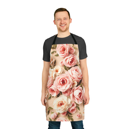 Timeless Elegance Apron with Classic Floral Charm