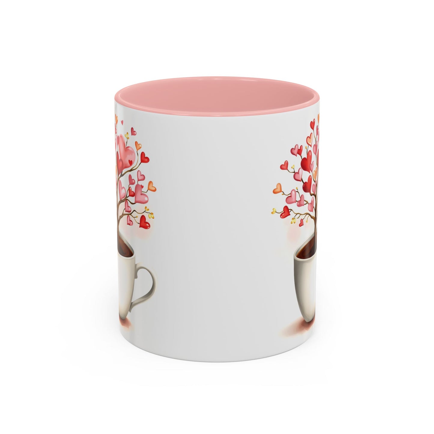 Heart Tree Ceramic Coffee Mug - Romantic Gift for Valentine’s Day & Love Celebrations in 8 Vibrant Colors