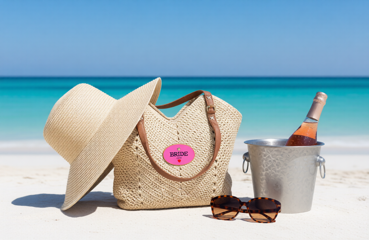 The "Bride Crew" Signature Straw Tote – Luxury Bachelorette & Bridal Shower Gift (Free Shipping)