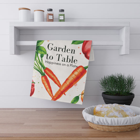 Garden to Table Tea Towels - Fresh Produce Kitchen Decor  in 625 DPI Print