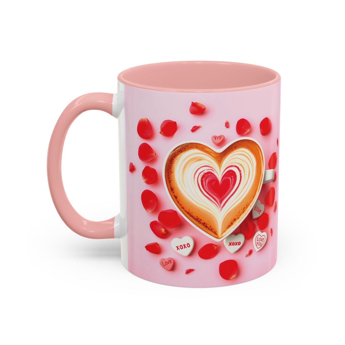 Romantic Accent Coffee Mug - Perfect Gift for Valentine's Day - 8 Color Options