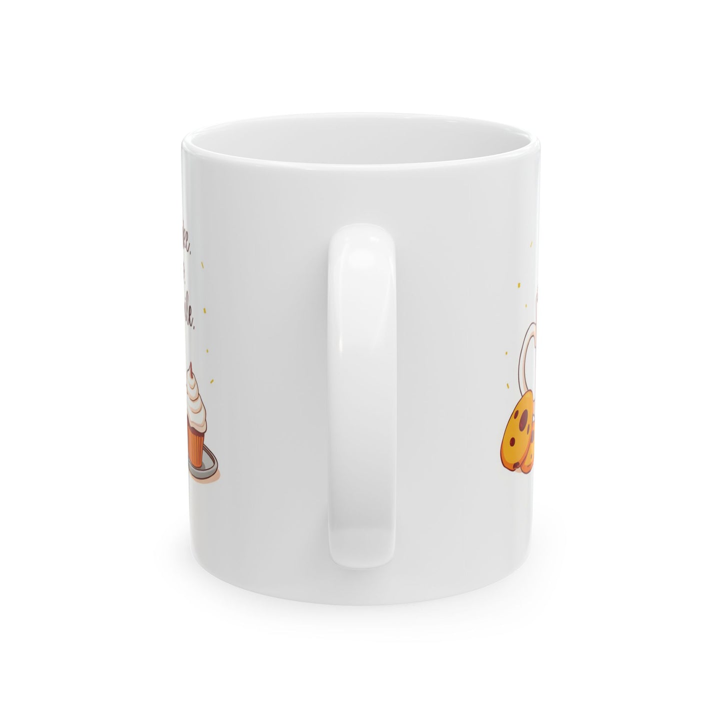 Bake, Sip, Smile, Repeat Mug | Double-Sided Print | 11 oz & 15 oz | 2424 DPI Premium Ceramic Design