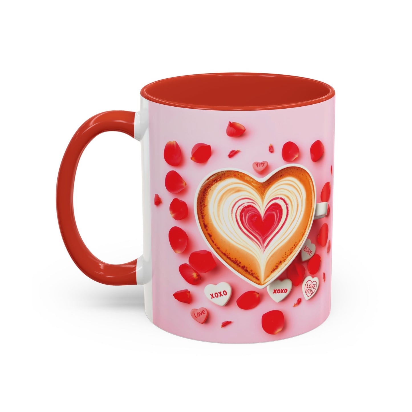 Romantic Accent Coffee Mug - Perfect Gift for Valentine's Day - 8 Color Options