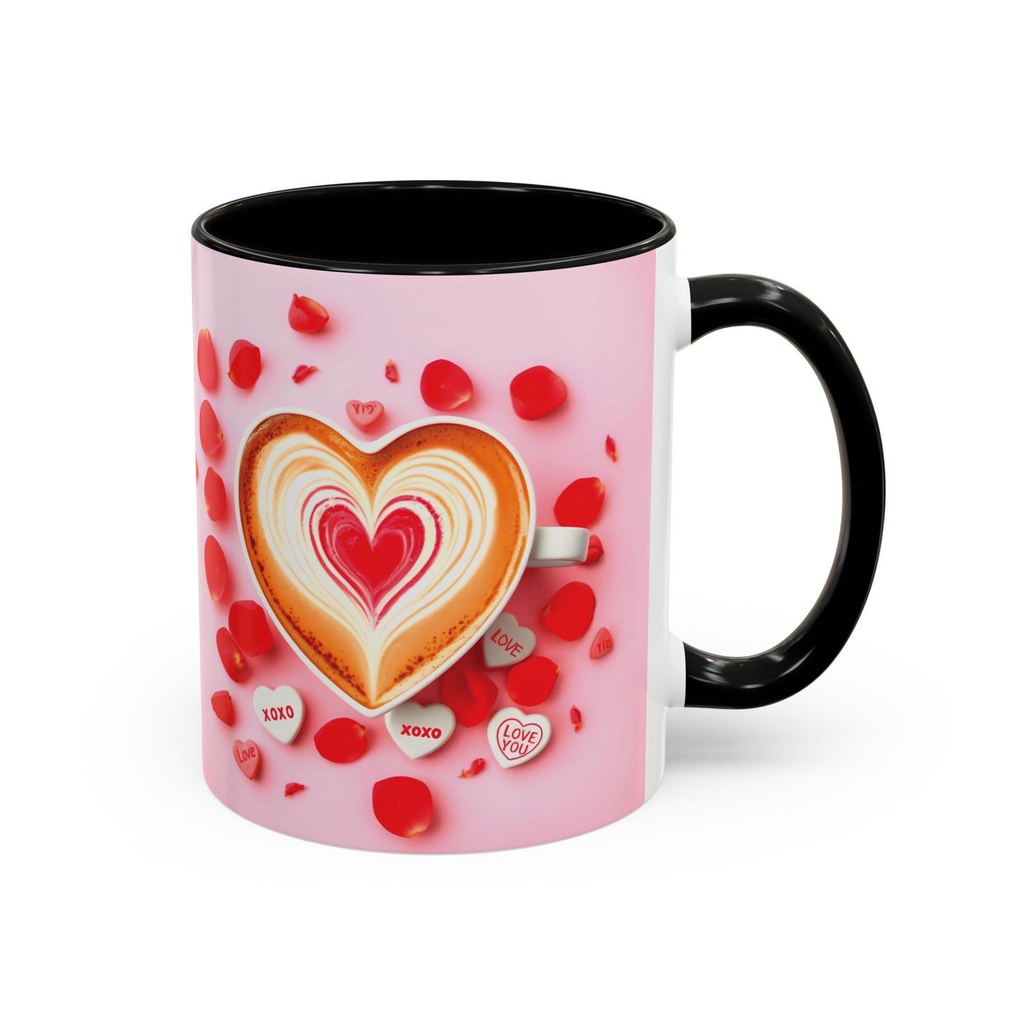 Romantic Accent Coffee Mug - Perfect Gift for Valentine's Day - 8 Color Options