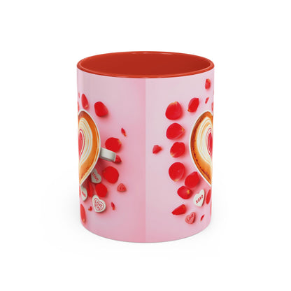 Romantic Accent Coffee Mug - Perfect Gift for Valentine's Day - 8 Color Options