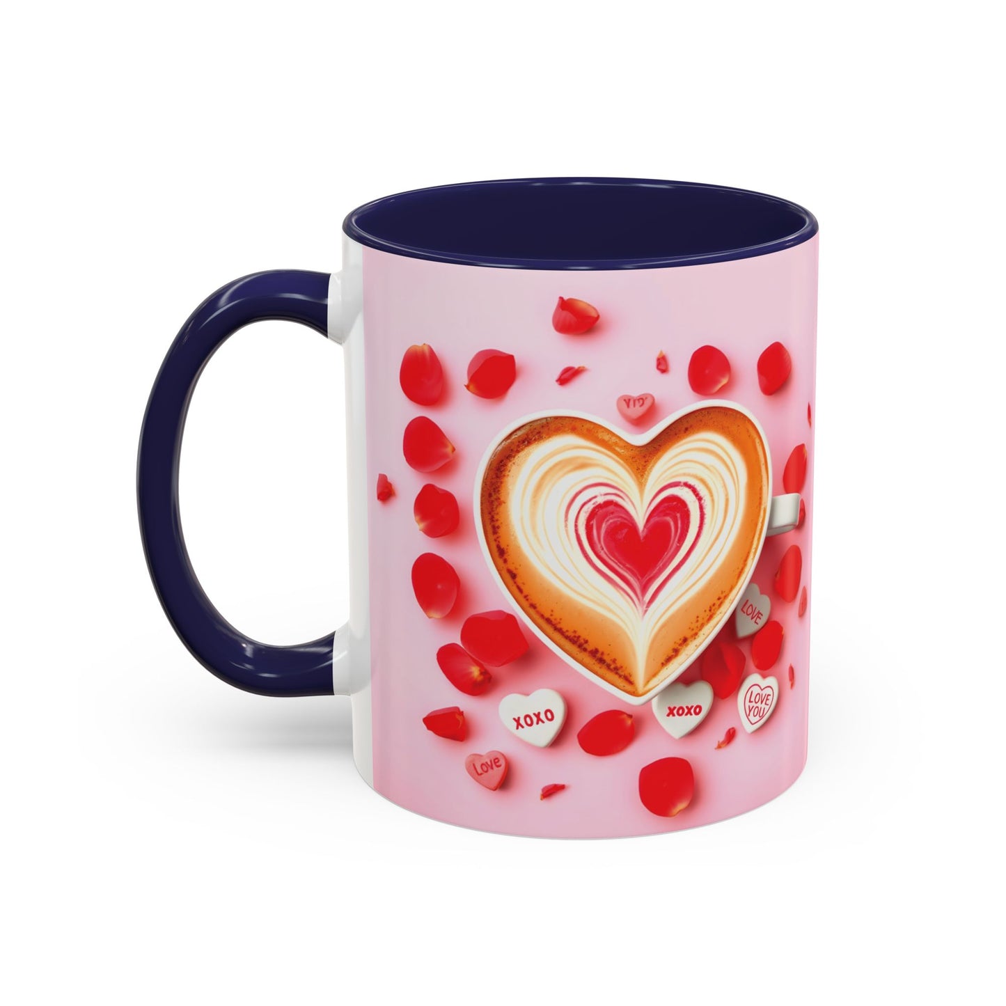 Romantic Accent Coffee Mug - Perfect Gift for Valentine's Day - 8 Color Options