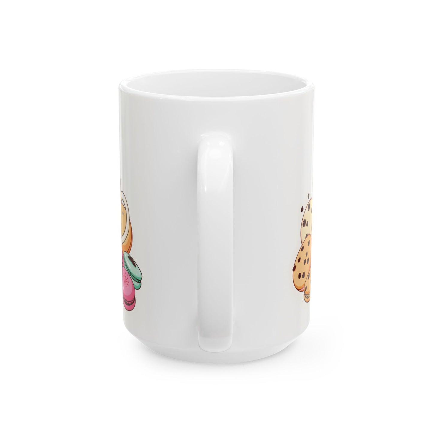 Coffee First, Cookies Later Mug | Double-Sided Print | 11 oz & 15 oz | 2424 DPI Ceramic Design