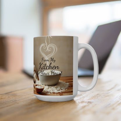 From My Kitchen to Your Heart Mug | Double-Sided Print | 11 oz & 15 oz Premium Ceramic